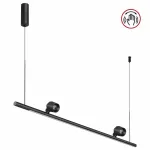 Светильник подвесной диммируемый (сенсер) IP20 LED 14W+14W 4000K 220-240V FERMO 359309 OVER NT24 000 Черный от ImperiumLoft