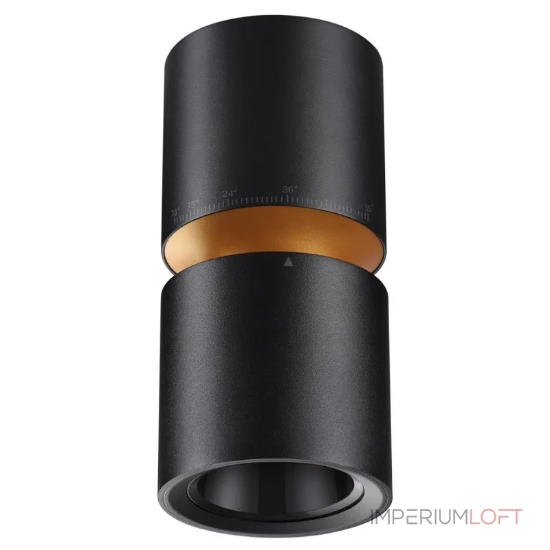 Светильник накладной светодиодный IP20 LED 10W/3W 3000K 1090Лм 170-265V ARISTO 359338 OVER NT24 000 Черный