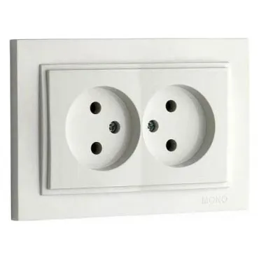 Розетка двойная Mono Electric Despina 102-010005-121 Розетка двойная Mono Electric Despina 102-010005-121