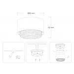 Светильник накладной TN71271 WH/BK белый/черный GX53 max 12W D95*62 от NovaLamp