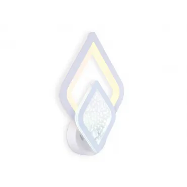 Настенный светодиодный светильник с акрилом FA4289 WH белый 3000K/4200K/6400K 21W 290*190*60 от NovaLamp