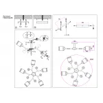 Светильник подвесной TR3033233/5 GR/LW/SM серый/светлое дерево/дымчатый E27*5 max 60W D700*180 от NovaLamp