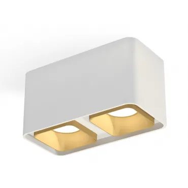 Комплект накладного светильника XS7850004 SWH/SGD белый песок/золото песок MR16 GU5.3 (C7850, N7704)