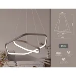 Подвесной светодиодный светильник FL361/2 CF кофе 48W 4200K D400/600*1200 (без ПДУ) от NovaLamp