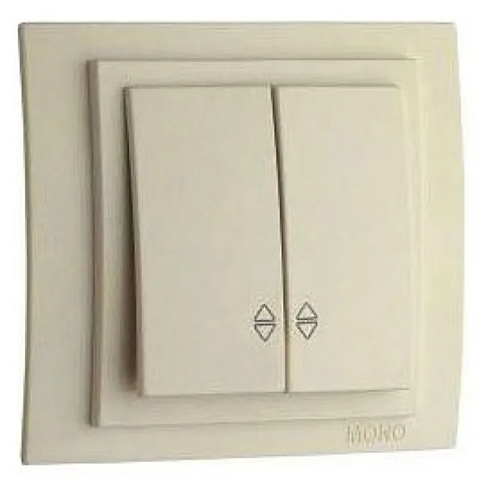 Выключатель проходной двухклавишный Mono Electric Larissa 103-171723-111 от ImperiumLoft