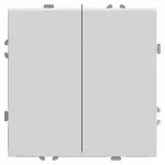Выключатель двухклавишный без рамки Stekker RSW10-5107-01 49869
