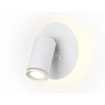 Светильник светодиодный настенный с выключателем FW2462 WH белый LED 4200K 7W D145*150