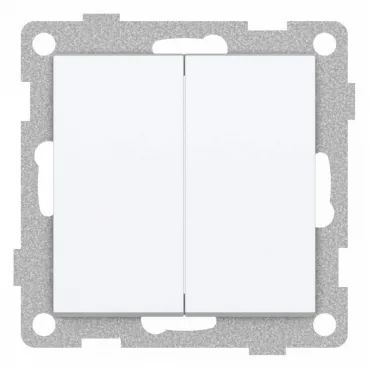 Выключатель проходной двухклавишный без рамки Gusi Electric UGRA С11В8-001 Выключатель проходной двухклавишный без рамки Gusi Electric UGRA С11В8-001