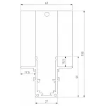 Соединитель угловой внутренний для треков встраиваемых Elektrostandard Slim Magnetic a067507