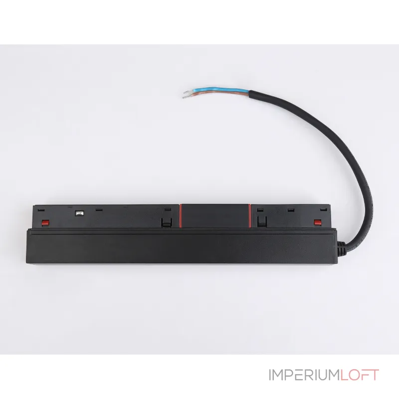 Блок питания внутренний с вводом питания для шинопровода Magnetic GL3661 BK черный блок IP20 100W 48V 225*45*23 от NovaLamp