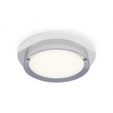 Комплект встраиваемого светильника XC8050003 SWH/PSL белый песок/серебро полированное GX53 (C8050, N8118)