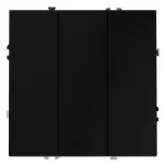 Выключатель встраиваемый S70 трехклавишный 10А (черный матовый) Voltum VLS030108