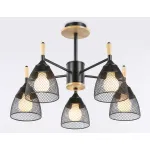 Подвесная люстра TR8015/5 BK черный E27*5 max 40W D600*385 от NovaLamp