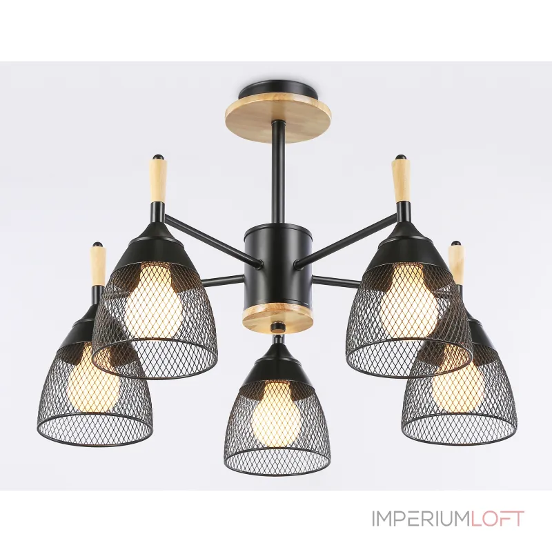 Подвесная люстра TR8015/5 BK черный E27*5 max 40W D600*385 от NovaLamp Подвесная люстра TR8015/5 BK черный E27*5 max 40W D600*385 от NovaLamp