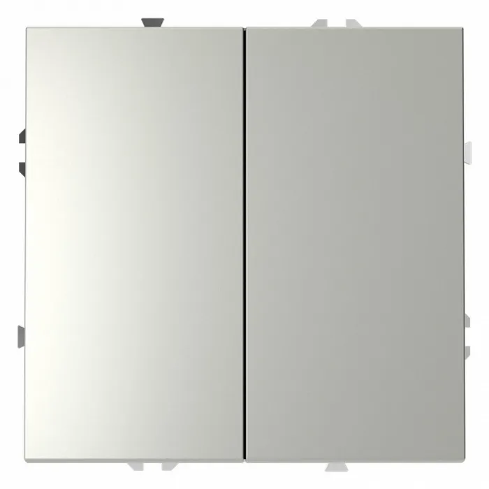 Выключатель двухклавишный без рамки Voltum S70 VLS020105 от ImperiumLoft