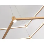 Светильник подвесной светодиодный FL5599/2+8 GD золотой 60W 3000K/4200K/6400K 600*600*1300 (без ПДУ) от NovaLamp
