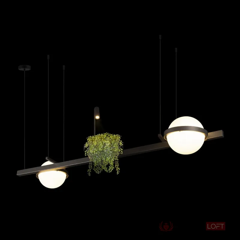 Подвесной светильник Loft it Jardin 10121/D Dark grey от ImperiumLoft