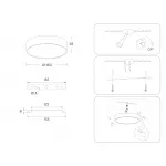 Светильник светодиодный потолочный FV5517 BK черный LED 18W 3000K D160*58 (Без ПДУ) от NovaLamp