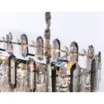 Подвесная люстра с хрусталем TR5199/12 CH/CL/SM хром/прозрачный/дымчатый E27*12 max 40W 800*300*290 от NovaLamp