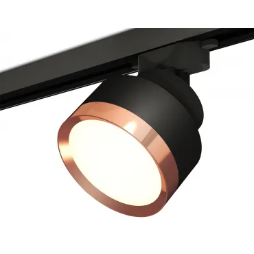 Комплект трекового светильника XT8102005 SBK/PPG черный песок/золото розовое полированное GX53 (A2526, A2106, C8102, N8126) от NovaLamp