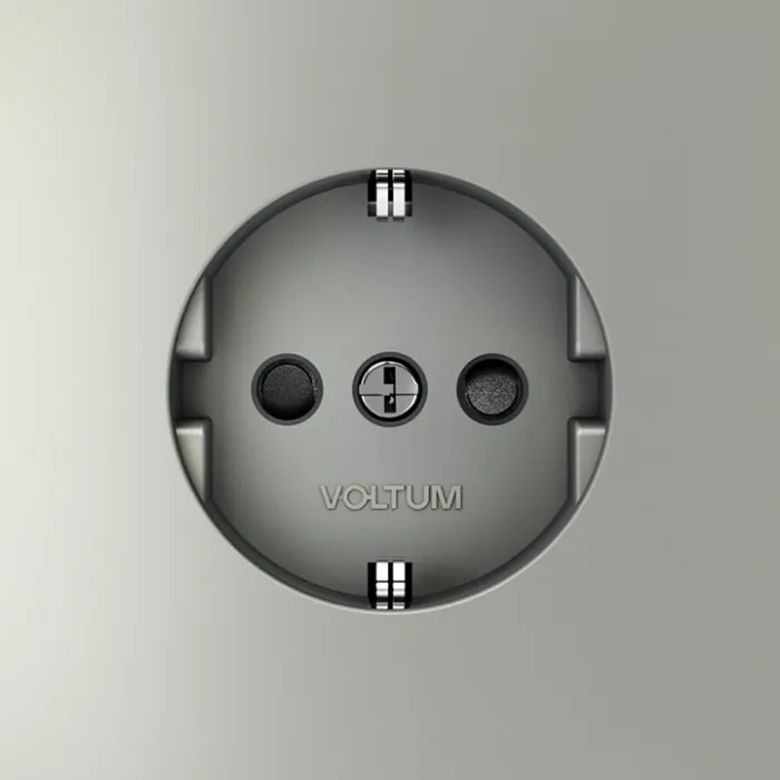 Розетка с заземлением и со шторкой без рамки Voltum S70 VLS040205 от ImperiumLoft