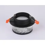 Встраиваемый светильник TN1252 SBK/CL черный песок/прозрачный GU5.3 D98*58 от NovaLamp