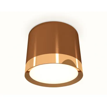 Комплект накладного светильника XS8117001 SCF/PYG кофе песок/золото желтое полированное GX53 (C8117, N8124)