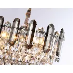 Подвесная люстра с хрусталем TR5199/12 CH/CL/SM хром/прозрачный/дымчатый E27*12 max 40W 800*300*290 от NovaLamp