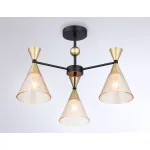 Подвесной светильник TR3169/3 BK/GD черный/золото E27/3 max 60W D580*380 от NovaLamp