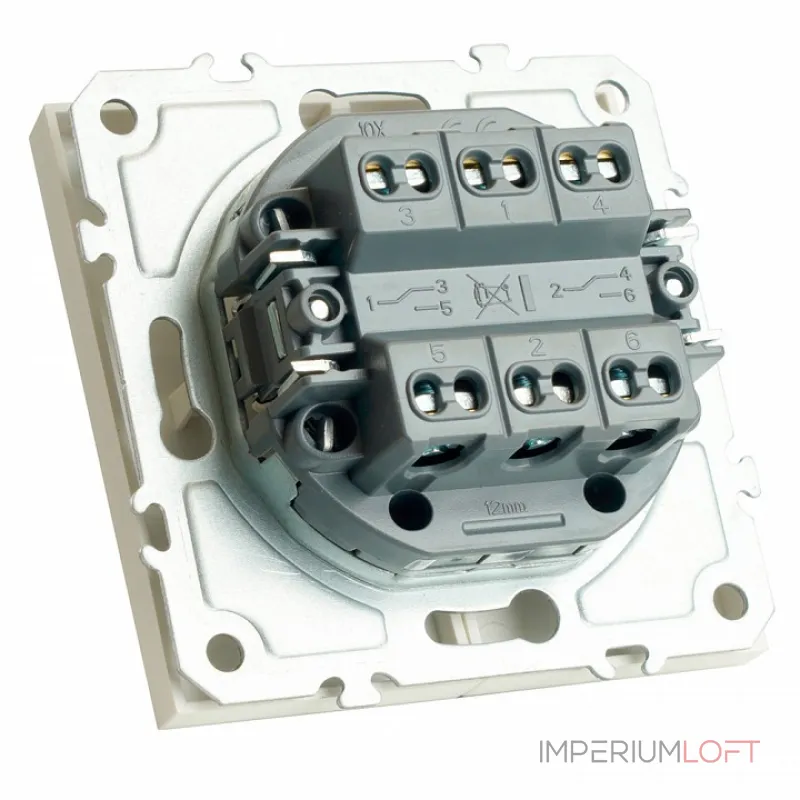 Выключатель двухклавишный без рамки Stekker RSW10-5107-01 49869 Выключатель двухклавишный без рамки Stekker RSW10-5107-01 49869