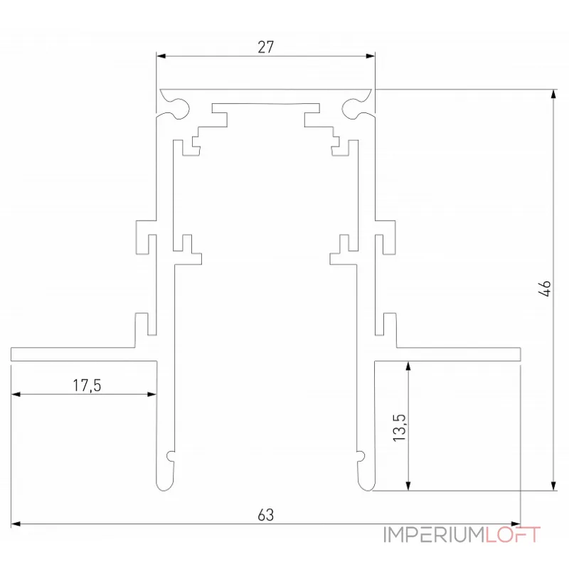 Трек встраиваемый Elektrostandard Slim Magnetic a067497