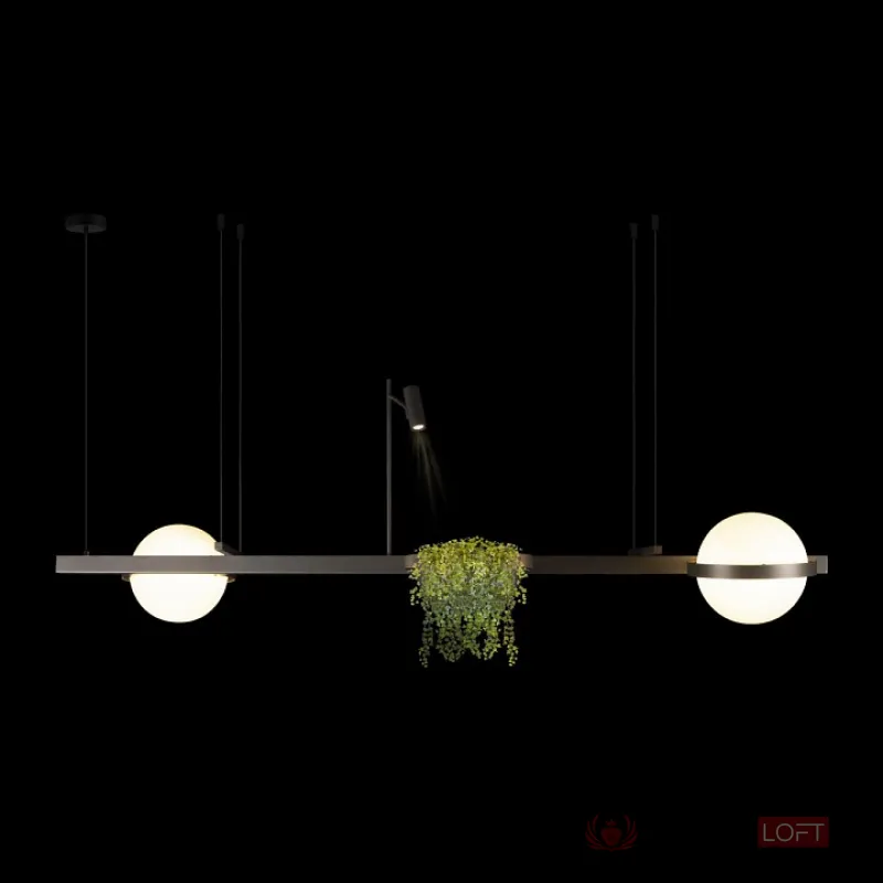 Подвесной светильник Loft it Jardin 10121/D Dark grey от ImperiumLoft