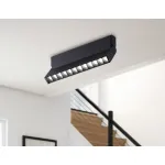 Светильник светодиодный накладной TA1829 BK черный LED 12W 4200K 230*22*87 от NovaLamp