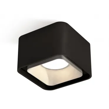 Комплект накладного светильника XS7833003 SBK/SSL черный песок/серебро песок MR16 GU5.3 (C7833, N7703) от NovaLamp
