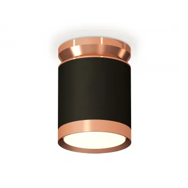 Комплект накладного светильника XS8142035 SBK/PPG черный песок/золото розовое полированное GX53 (N8912, C8142, N8126) от NovaLamp