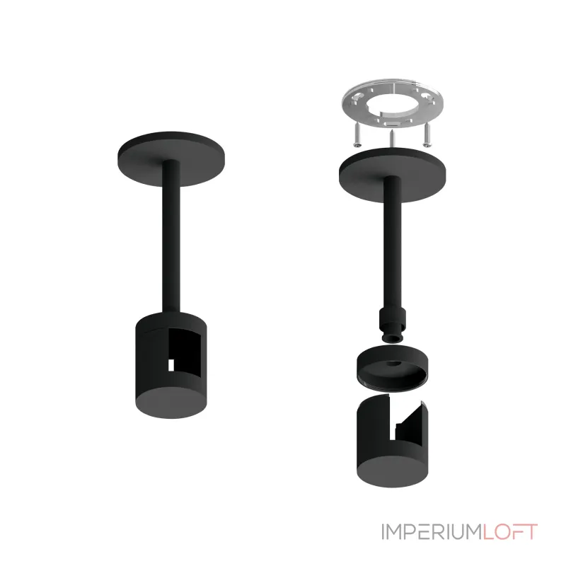 Крепеж накладной Techno Ring A9222 BK черный D20*100mm от NovaLamp