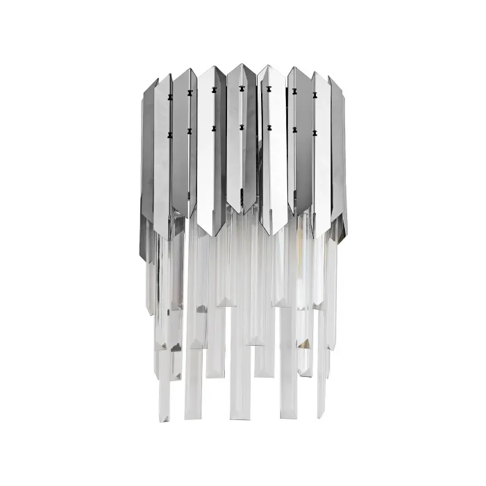 Настенный светильник с хрусталем TR5288/2 CH/CL хром/прозрачный E14/2 max 40W 370*220*110 от NovaLamp