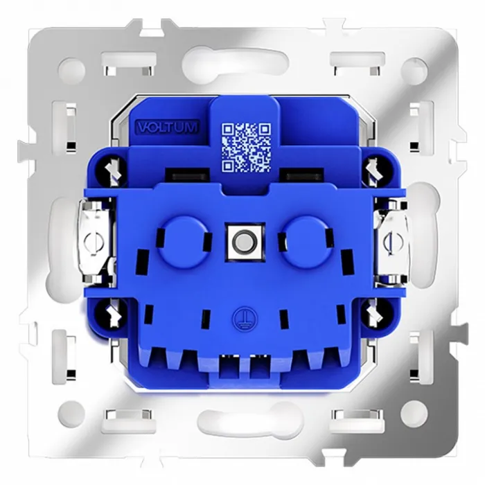 Розетка с заземлением без рамки Voltum S70 VLS040101 от ImperiumLoft