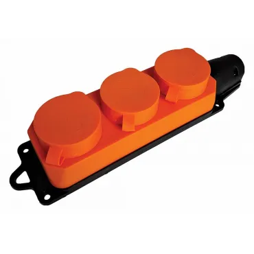 Розетка переносная разборная с заземлением и крышкой Stekker Одри 49405 Розетка переносная разборная с заземлением и крышкой Stekker Одри 49405