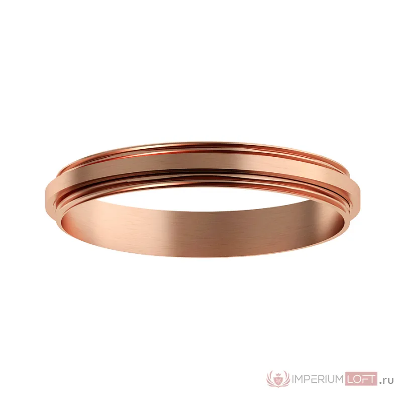 Коннектор декоративный для соединения корпуса светильника D70+D70mm A2073 PPG золото розовое полированное D70*H9mm Out1.5mm от NovaLamp