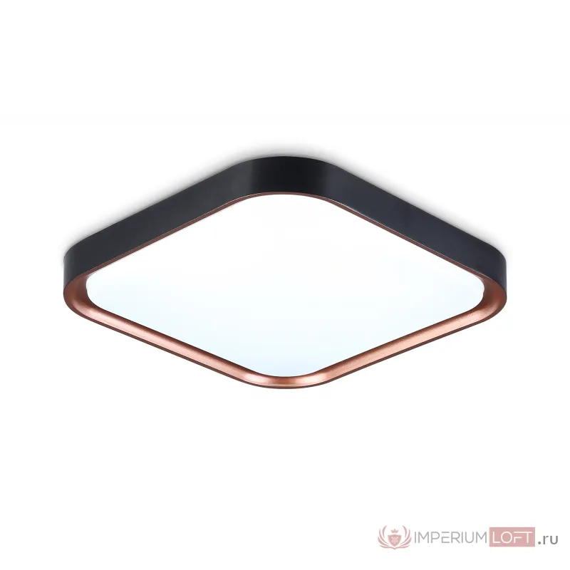 Потолочный светодиодный светильник FZ1265 BK/PGD черный/золото розовое 18W 5000K 250*250*60 (Без ПДУ) от NovaLamp