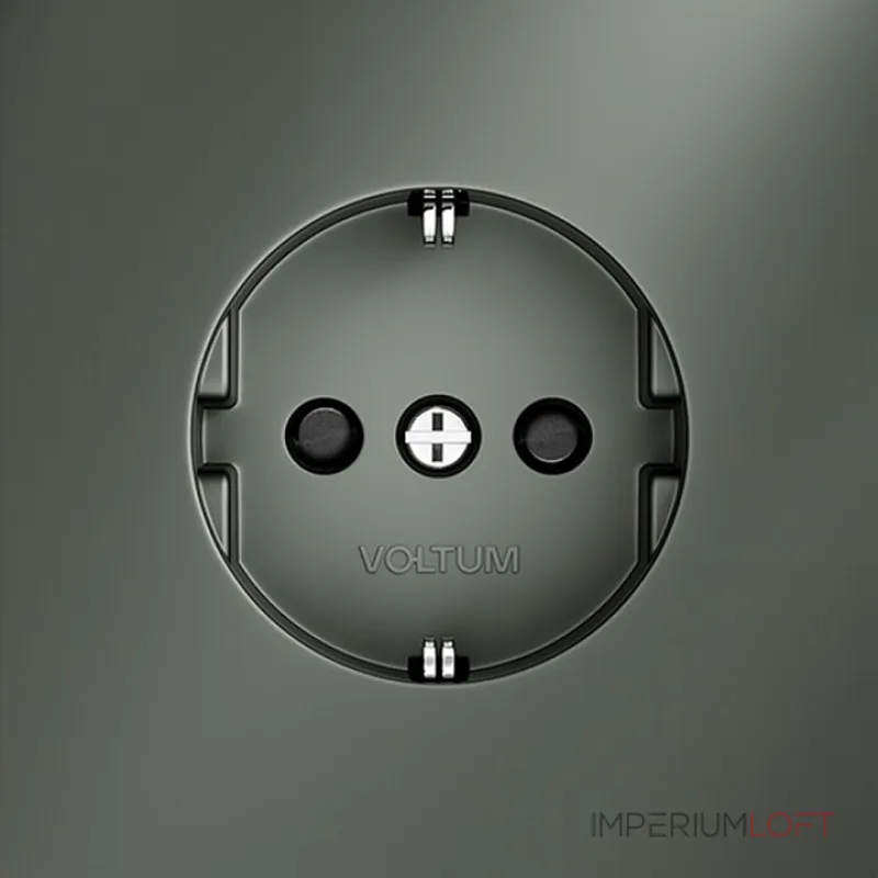Розетка встраиваемая S70 с заземлением и защитными шторками 16А (титан) Voltum VLS040206 Розетка встраиваемая S70 с заземлением и защитными шторками 16А (титан) Voltum VLS040206
