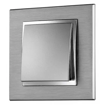 Рамка на 1 пост Mono Electric Style Aluminium 107-800000-160 Рамка на 1 пост Mono Electric Style Aluminium 107-800000-160