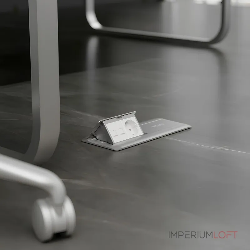 Выдвижной блок для розеток Werkel серебряный a069367 от ImperiumLoft