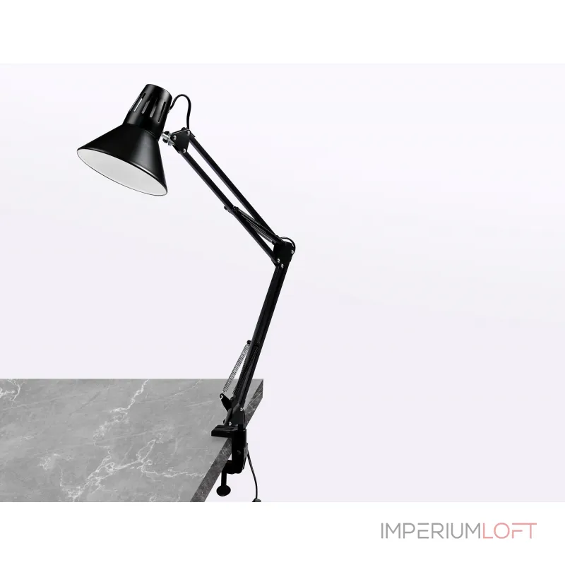 Светильник настольный с выключателем DE7722 BK черный E27 max 40W от NovaLamp Светильник настольный с выключателем DE7722 BK черный E27 max 40W от NovaLamp