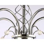 Подвесная люстра TR3188/5 CH/CL/FR хром/прозрачный/белый матовый E27/5 max 40W D600*285 от NovaLamp