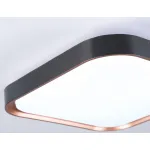 Потолочный светодиодный светильник FZ1265 BK/PGD черный/золото розовое 18W 5000K 250*250*60 (Без ПДУ) от NovaLamp