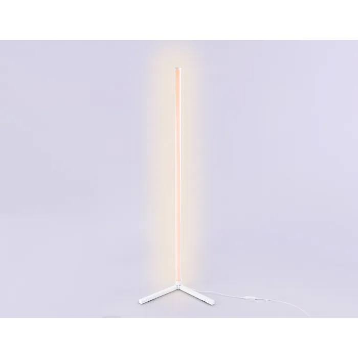 Светильник светодиодный напольный RGB с пультом FL8020 WH белый LED 15W RGB D32*1250 (ПДУ РАДИО 2.4G) от NovaLamp