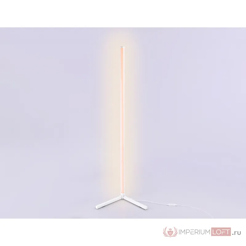 Светильник светодиодный напольный RGB с пультом FL8020 WH белый LED 15W RGB D32*1250 (ПДУ РАДИО 2.4G) от NovaLamp