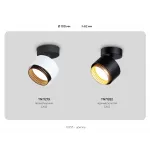 Светильник накладной TN71279 WH/BK белый/черный GX53 max 12W D95*137 от NovaLamp
